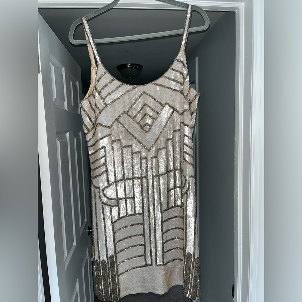 Gorgeous sequin and beaded Parker dress